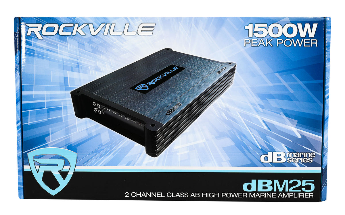 RM‑PREMIUM‑65 White + DBM25 Marine Amplifier Bundle