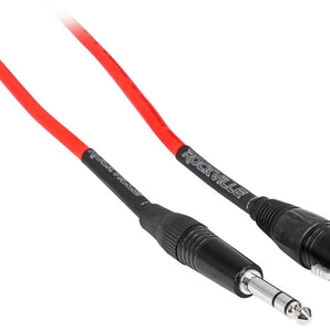 6 Rockville 6' Female Rean XLR to 1/4'' TRS  Cables (6  Colors)
