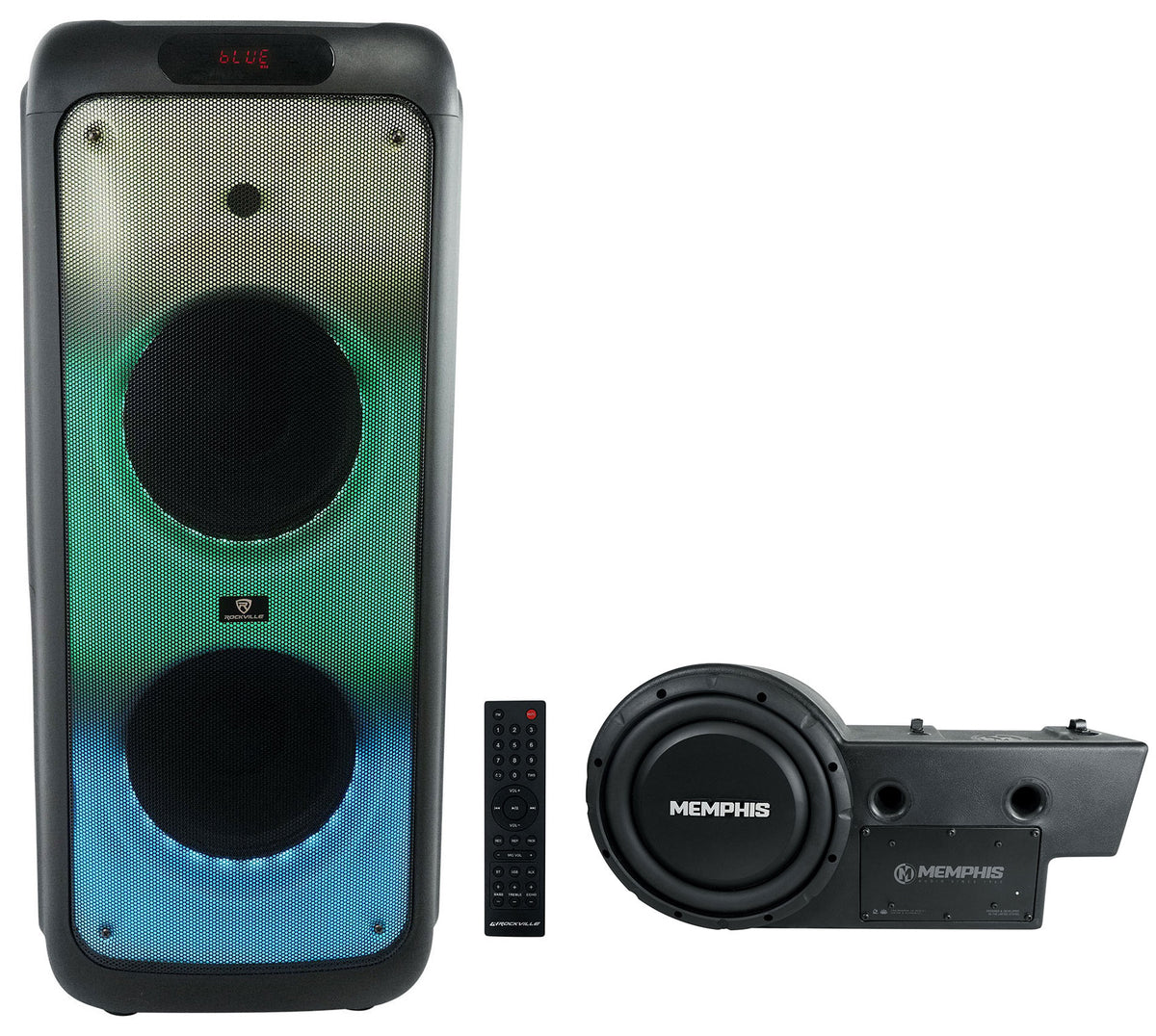 GEN10SE Powered Subwoofer + Bass Party 10 Bluetooth Speaker For Polaris General