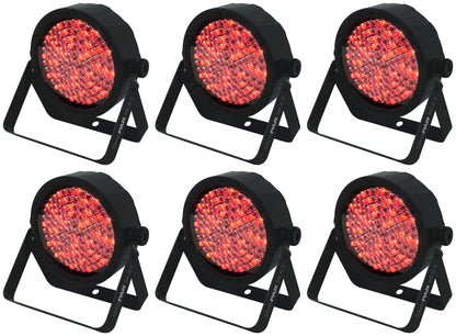 (6) SLIMPAR 56 ILS DMX RGB LED Par Wash Up-Lights
