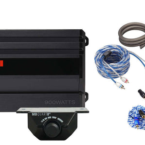 MB QUART FA2-900.5 900w Class Q1 5-Channel Car Amplifier+Bass Remote+Amp Kit