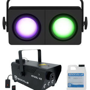 Chauvet DJ SHOCKER P2 RGBA+WW LED DMX Dual Zone Party Stage Blinder Light+Fogger