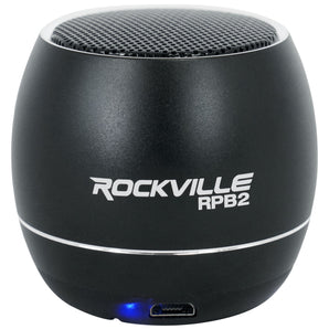 Rockville RPB2-BLACK Handheld Wireless Portable Bluetooth Speaker Great Sound