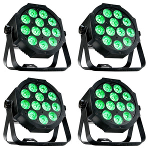 (8) Eliminator ADJ MEGA 64 PROFILE EP DMX RGB+UV LED Club DJ Par Wash Up-Lights