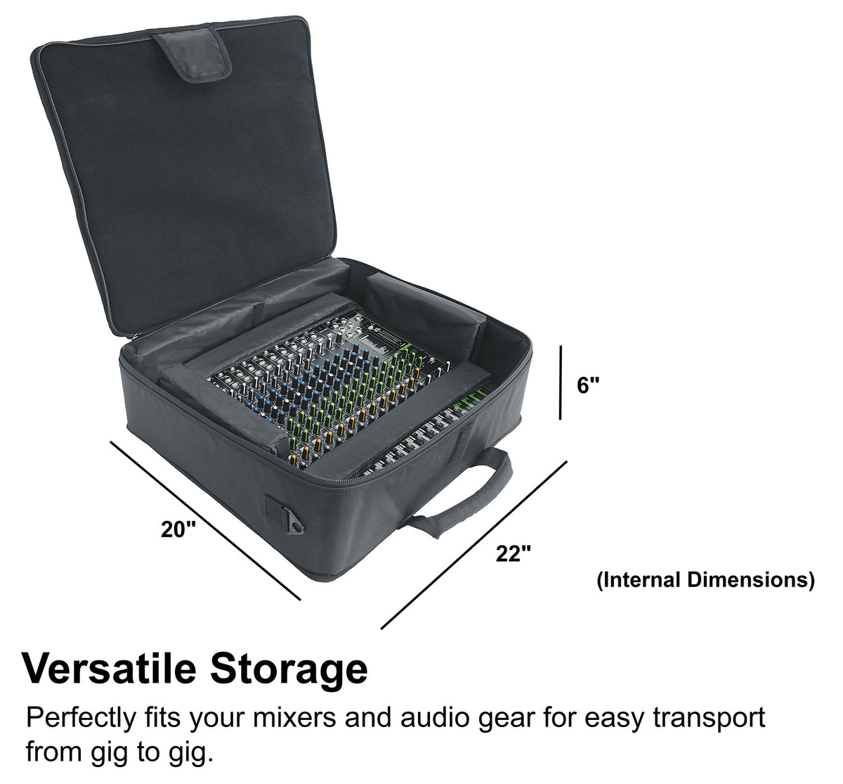 ONYX16 16-Channel Analog Mixer with Pro Mixer Bag