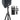 Rockville DX12 12" Class D 500 Watt RMS Powered DJ PA Speaker+Stand+Microphone