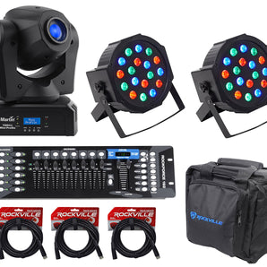 Martin Thrill Mini Profile Moving Head+DMX Controller+(2) Wash Lights+Cables+Bag