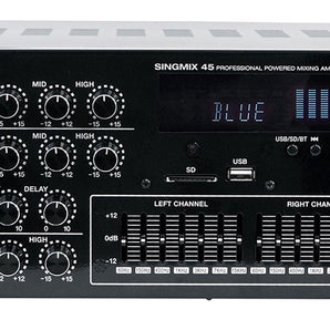 Rockville SingMix 45 1000w Powered Karaoke Mixer Amplifier w/Bluetooth/USB/Echo