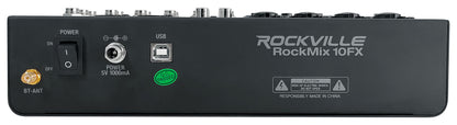Titan Column 12 2-Pack + RockMix 10FX Mixer Bundle