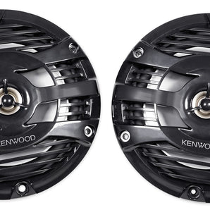 2) Kenwood 6.5" Rollbar Tower Speakers+Kicker Amp For Polaris RZR/ATV/UTV/Cart