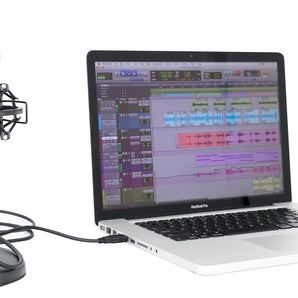 Rockville Solo-Cast 24 bit 192Khz USB Microphone Mic w/Recording Interface+Stand