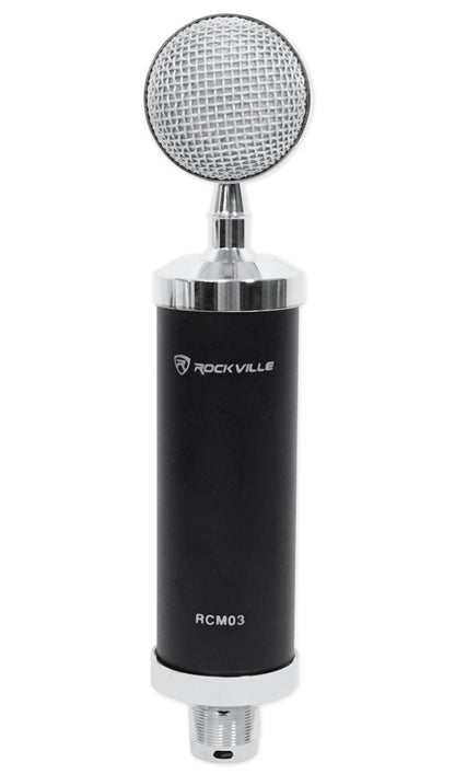 Rockville R-TRACK SOLO 1-Person Podcast Podcasting Recording Kit w/ Mic Stand
