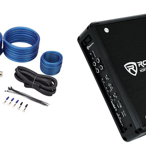 Rockville KRYPTON F1 1600w Peak / 400w RMS 4 Channel Car Audio Amplifier+Amp Kit