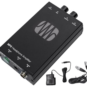 Mackie MP-220 Dual Dynamic Driver In-Ear Monitors+Case+Presonus Headphone Amp