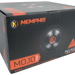 Memphis Audio MJP1522 15" 1500w MOJO Car Subwoofer DVC 2 ohm Sub+Home Speaker