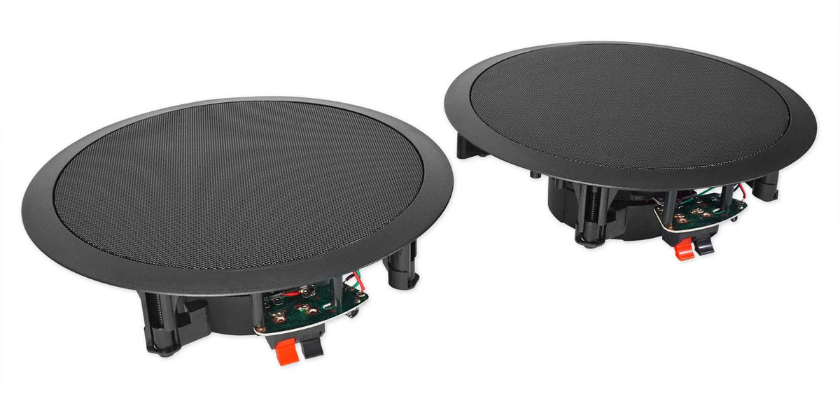 DV4000 4000W Home Theater DVD Receiver w/(4) 8" Black Ceiling Speakers