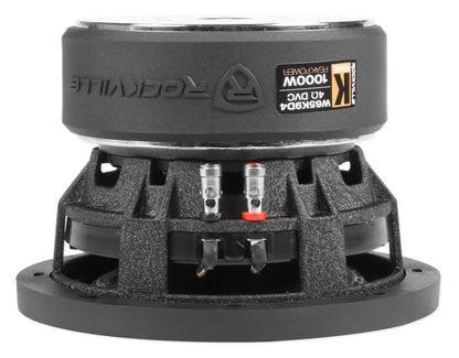 Rockville W65K9D4 + dB11 Mono Amplifier Bundle