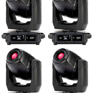 (4) American DJ Hydro Spot 1 Outdoor LED Wireless DMX Moving Head Spot Lights