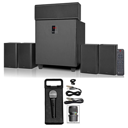 HTS820 5.1 System + RMC-XLR Wired Microphone Bundle