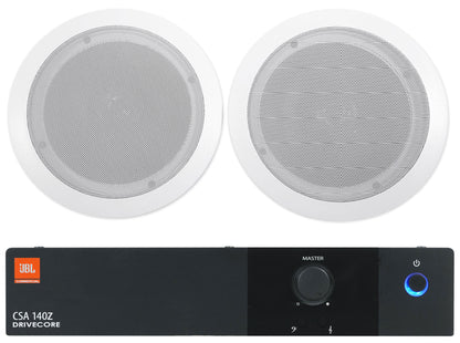 CSA 140Z Commercial 70V Amplifier + (2) 6.5" White Ceiling Speakers