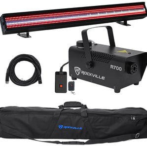 American DJ Jolt Bar FXIP RGB SMD LED DMX Wash Light Strip+Bag+Cable+Fogger