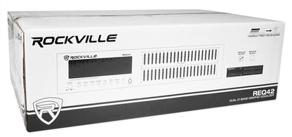 REQ42-S Silver 19" 2 x 21 Band Graphic Equalizer
