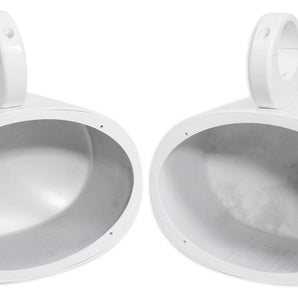 Pair Rockville MAC69W 6x9" White Aluminum Wakeboard Tower Speaker Pod Enclosures