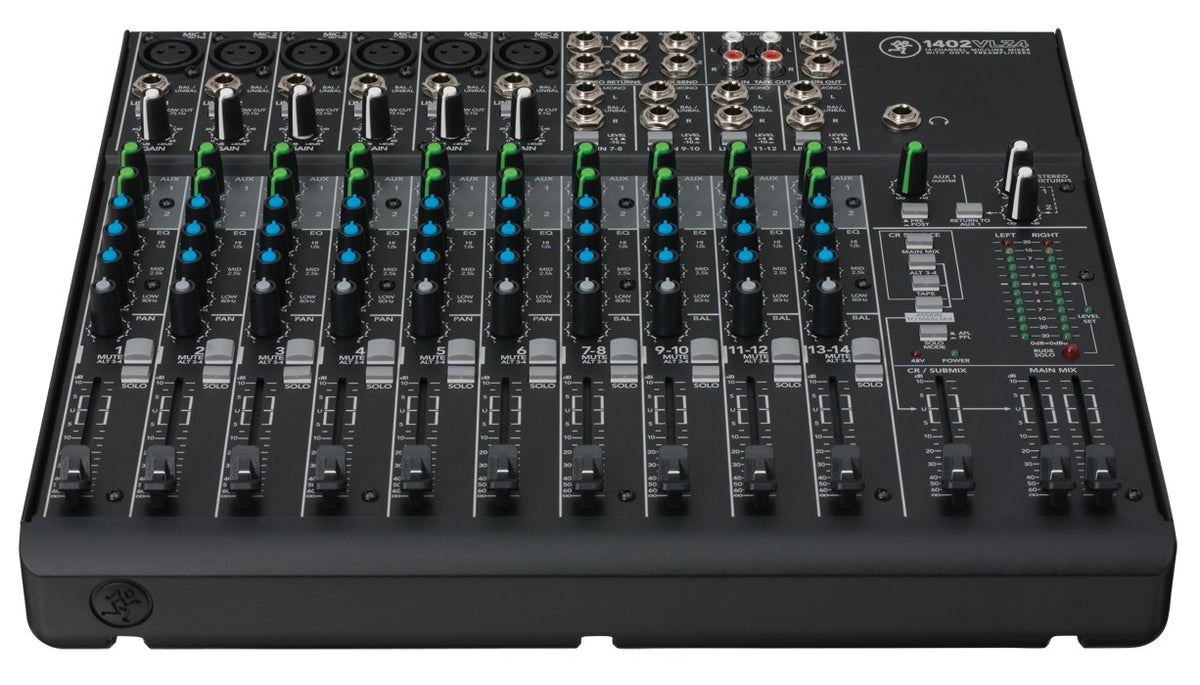1402VLZ4 Mixer with Travel Bag, (6) Cables, and Microphone