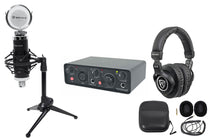 Rockville R-TRACK SOLO 1-Person Podcast Podcasting Recording Kit w/ Mic Stand