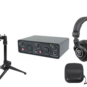 Rockville R-TRACK SOLO 1-Person Podcast Podcasting Recording Kit w/ Mic Stand