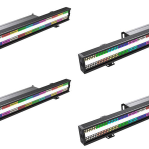 4) American DJ Jolt Bar FX2 SMD LED DMX Strobe/Blinder/Wash Up Effect Light Bars