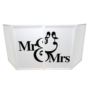 ProX XF-SMRMRS20X2 2) Mr and Mrs Facade Enhancement Scrims Black Script on White