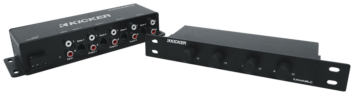 ATOM 8W 8-Channel Marine/Boat Bluetooth Amplifier+Kicker 4-Zone Control