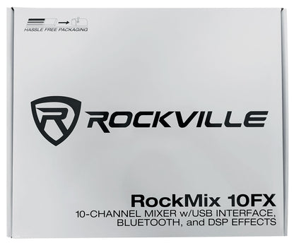 Titan Column 12 2-Pack + RockMix 10FX Mixer Bundle