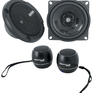 Pair Memphis Audio PRXP4 4" 40 Watt 2-Way Car Speakers+Home Speakers