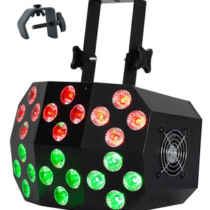 Eliminator Lighting ADJ Mega Wash 24 LED DMX RGBWA+UV Wash Light+Remote+Clamp