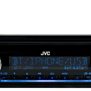 JVC KD-T720BT 1-Din Car Stereo CD Receiver w/ Bluetooth/USB/Alexa/13-Band EQ