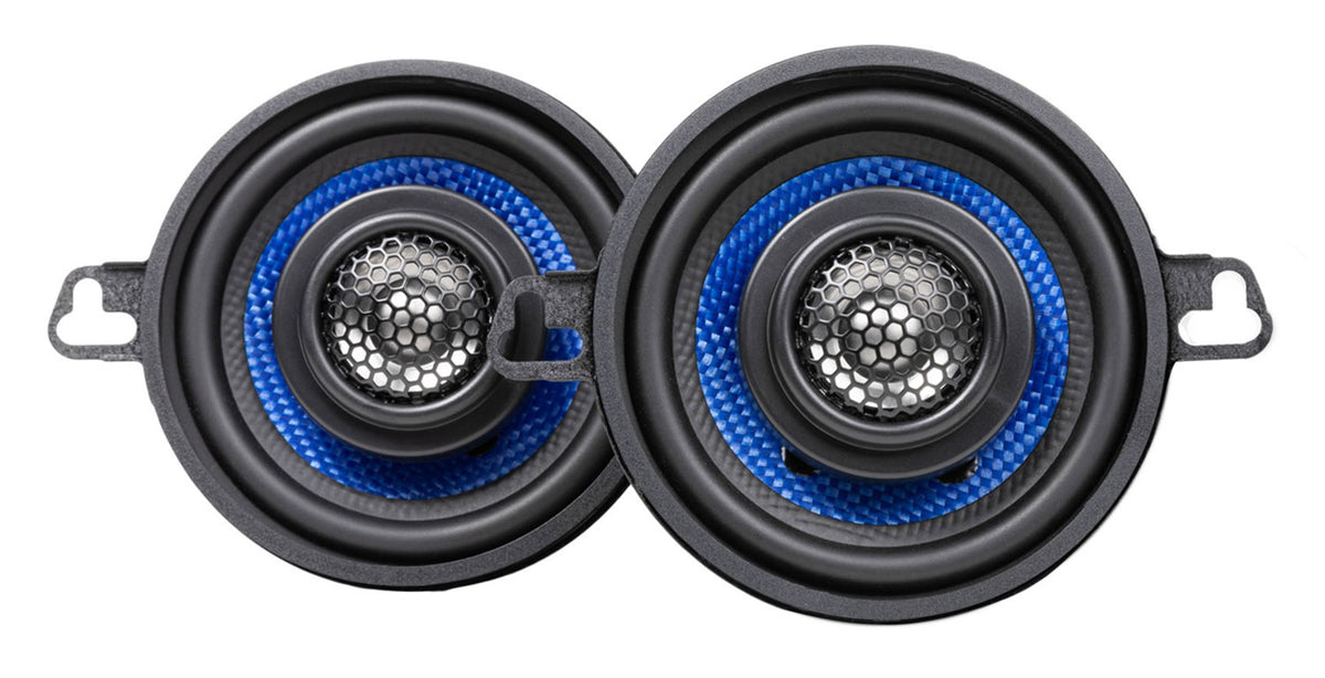 Pair Hifonics HCC35CX 3.5" 50 Watt 2-Way Coaxial Car Audio Speakers