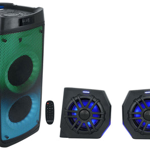 2) Memphis CANAMDEF65FE 75w Speaker Pods For 2018+ Can Am Defender+Party Speaker