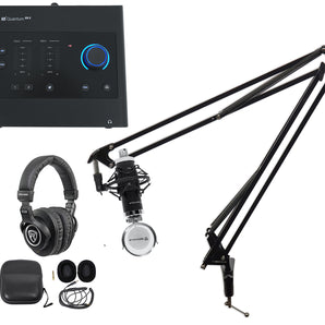 1-Person Podcast Podcasting Recording Kit w/Presonus Quantum ES2 Interface+Boom