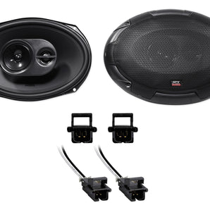 MTX Rear Factory Speaker Replacement For 1995-1999 Chevrolet Chevy Monte Carlo