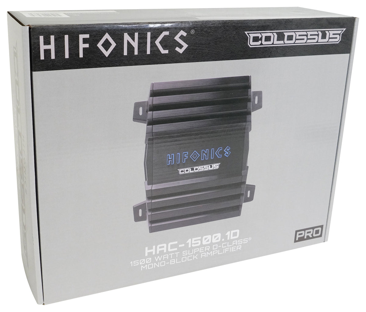 Hifonics HAC-1500.1D 1500 Watt Mono Amplifier 1 Ohm Class D Car Audio Amp