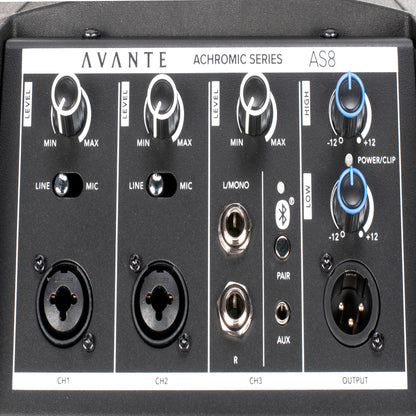 (2) AS8 1000W Powered Line Array DJ PA Column Speakers