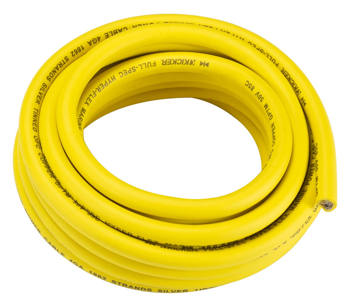 KICKER 47KMWPY420 20 ft. 4 AWG Marine Power Wire in Yellow KMWPY420