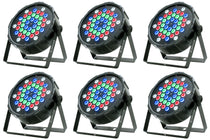 (6) LP 42 RGBW 42x1W LED DMX Par Wash Lights