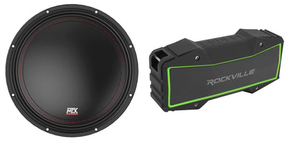 MTX 3510-02 10" Subwoofer + Portable Bluetooth Speaker