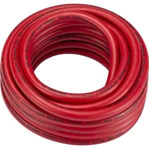 KICKER 47KMWPR420 20 ft. 4 AWG Marine Power Wire in Red KMWPR420