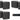 JBL CSA 140Z Commercial 70v Amplifier Amp+(6) 3.5" Black Cube Speakers CSA140Z
