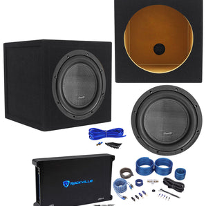 American Bass XR-10D4 2000w 10" Subwoofer+Sealed Box+Mono Amplifier+Amp Kit