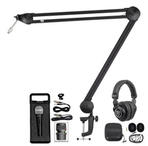 RMC-XLR Dynamic Mic + 512-BBA 31" Boom Arm + PRO-M50 Headphones